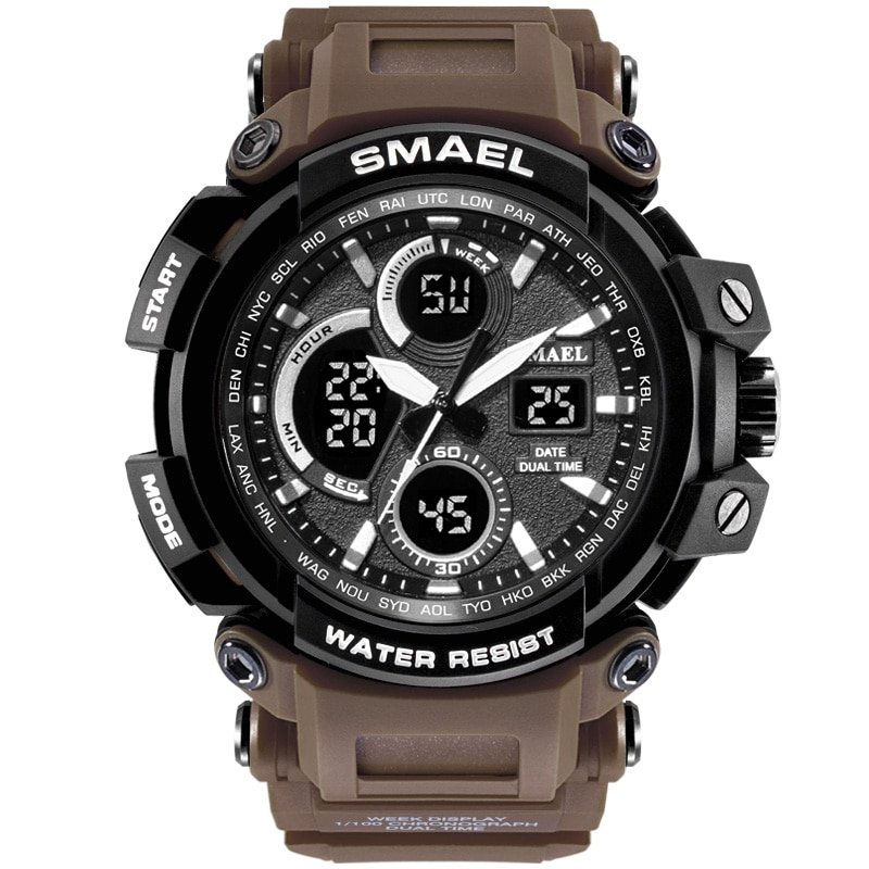 SMAEL 1708B Sport Watches Waterproof Men Watch LED Digital Watch Military Male Clock Relogio Masculino erkek kol saati Men Watch - Image 12