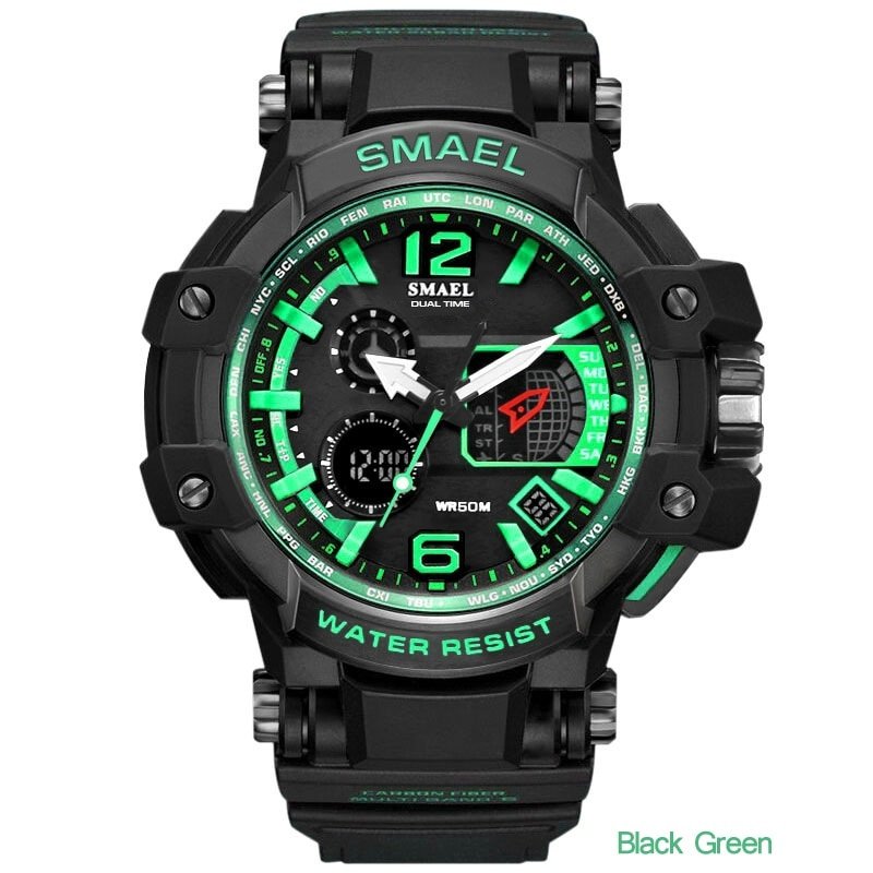 SMAEL 1509 Men Quartz Digital Watch Mens Sport Watches Electronic Military Wrist watch Male Waterproof Clock Relogios Masculino - Image 10
