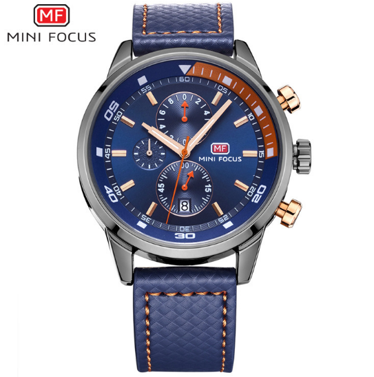 MF0017G Watches Men Luxury Brand MINI FOCUS Quartz Fashion Leather Watch Man Chronograph Male Wristwatch Men relogio masculino - Image 7