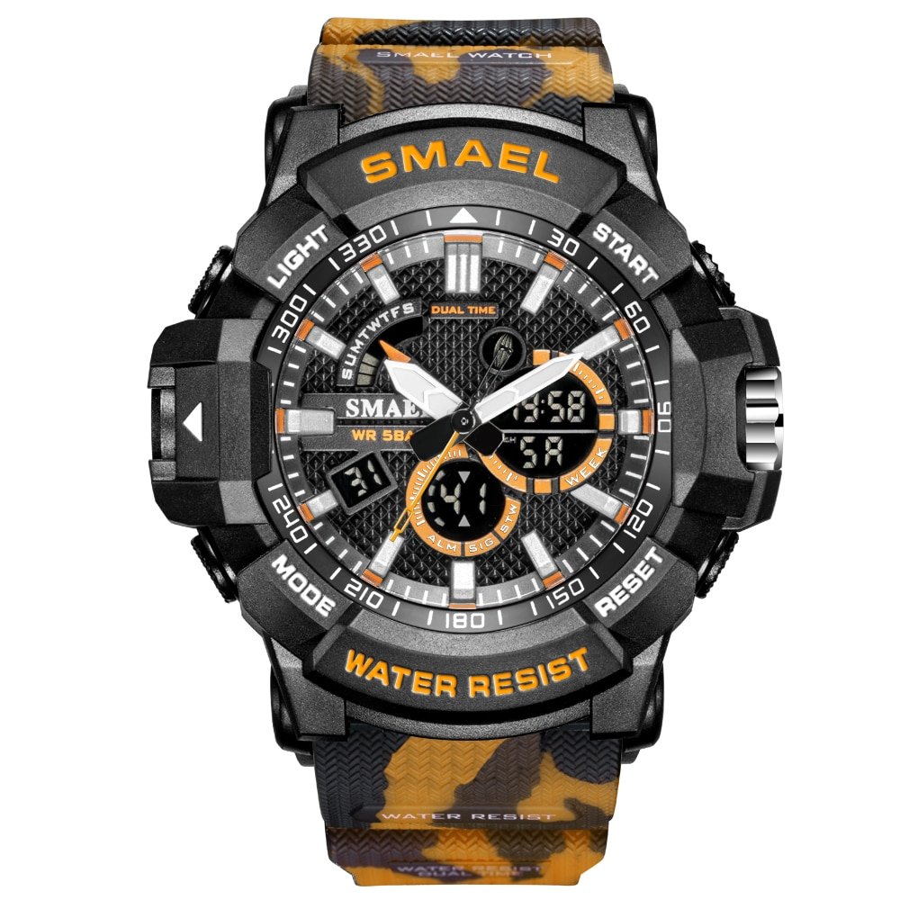 SKMEL 1809 Mens Watches Military 50m Waterproof Sport Watch Camouflage Stopwacth LED Alarm Clock For Male 1809B relogio masculino Watch Men - Image 18