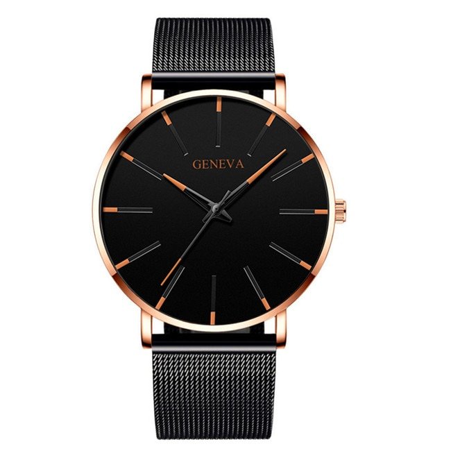 Minimalist Men's Fashion Ultra Thin Watches Simple Men Business Stainless Steel Mesh Belt Quartz Watch Relogio Masculino - Image 24