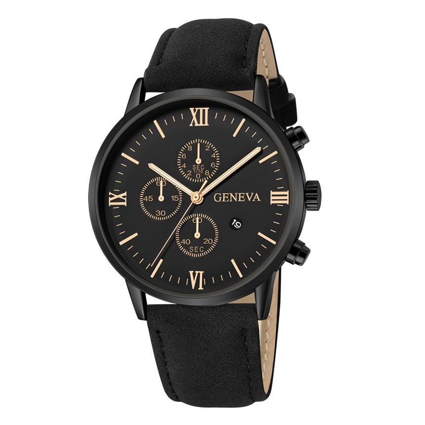 Relogio Masculino Watches Men Fashion Sport Stainless Steel Case Leather Strap Watch Quartz Business Wristwatch Reloj Hombr - Image 8