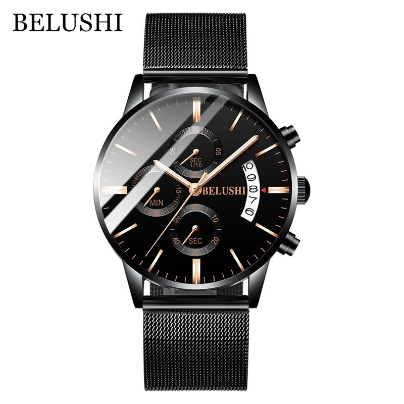 Men's Watch Luxury Brand BELUSHI High-end Man Business Casual Watches Mens Waterproof Sports Quartz Wristwatch relogio masculino - Image 3