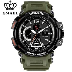 SMAEL 1702 Top Brand Luxury Sport Watch Men Digital Watches 5Bar Waterproof Military Dual Display Wristwatches Relogio Masculino