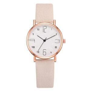 Women Watches Luxury Brand Fashion Leather Strap Round Dial Digital Watch Ladies Quartz Wristwatches Clock Girl Montre Femme 533