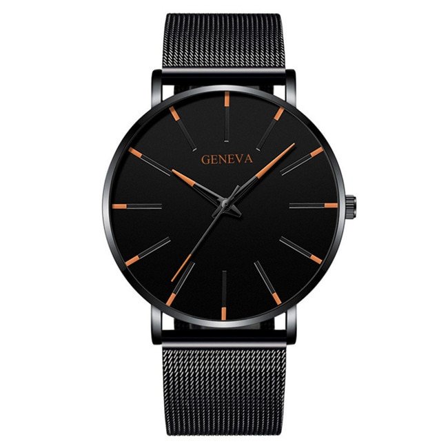Minimalist Men's Fashion Ultra Thin Watches Simple Men Business Stainless Steel Mesh Belt Quartz Watch Relogio Masculino - Image 22