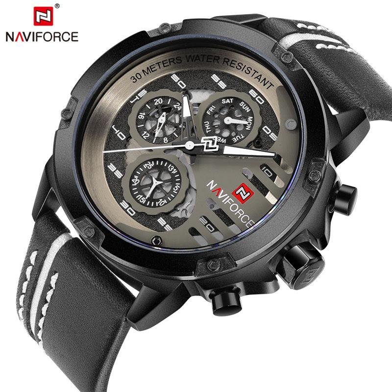 NAVIFORCE Men's Waterproof Quartz Sport Wrist Watches - Image 2