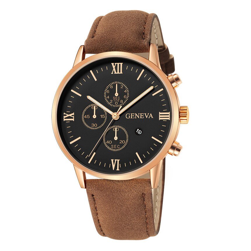Relogio Masculino Watches Men Fashion Sport Stainless Steel Case Leather Strap Watch Quartz Business Wristwatch Reloj Hombr - Image 15
