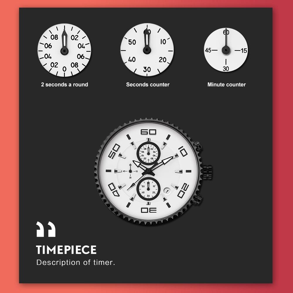 SINOBI Sports Watches Mens Stopwatch 30m Waterproof - Image 8