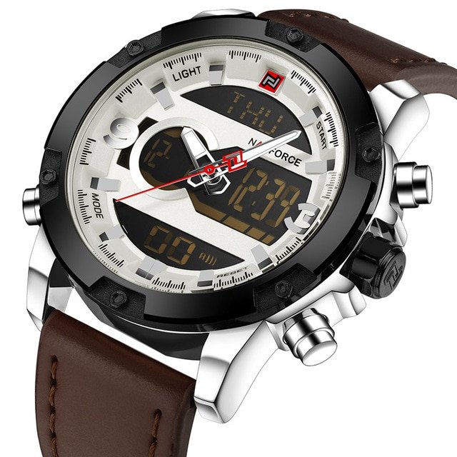 NAVIFORCE Luxury Brand Men Analog Digital Leather Sports Watches Men's Army Military Watch Man Quartz Clock Relogio Masculino - Image 10