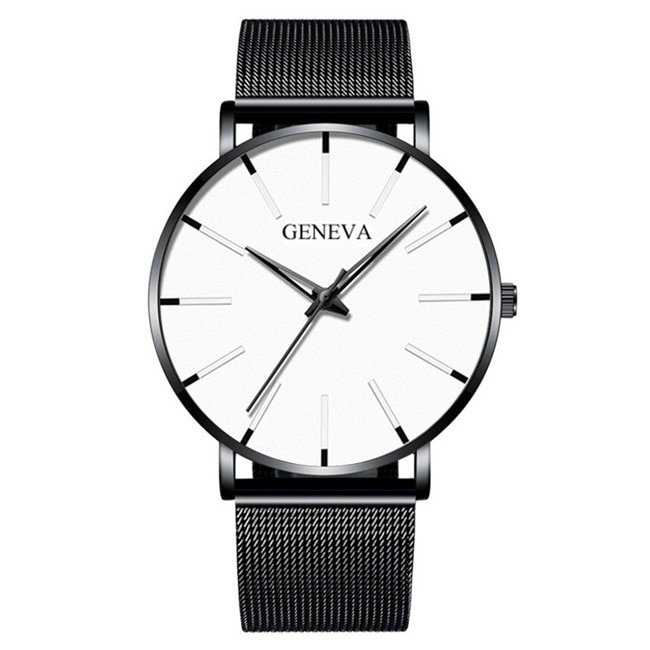 Minimalist Men's Fashion Ultra Thin Watches Simple Men Business Stainless Steel Mesh Belt Quartz Watch Relogio Masculino - Image 20