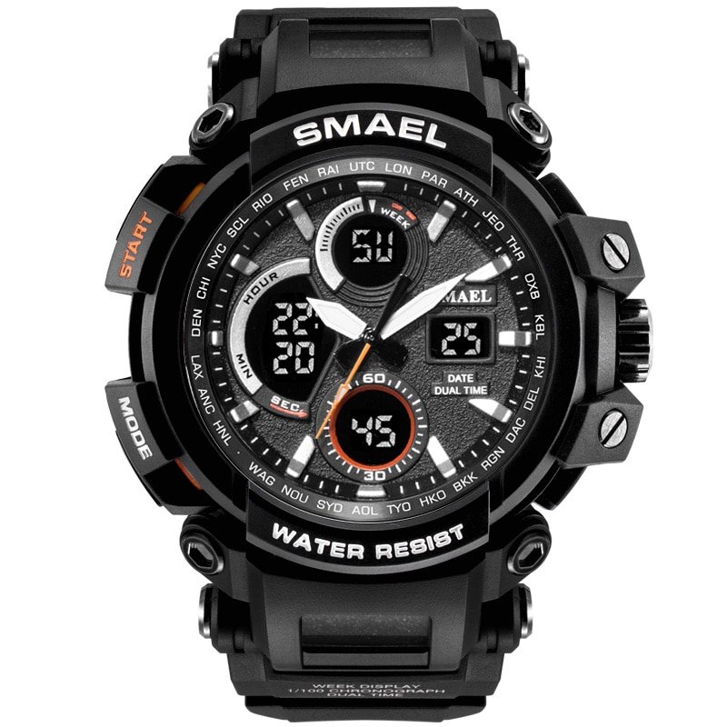 SMAEL 1708B Sport Watches Waterproof Men Watch LED Digital Watch Military Male Clock Relogio Masculino erkek kol saati Men Watch - Image 14