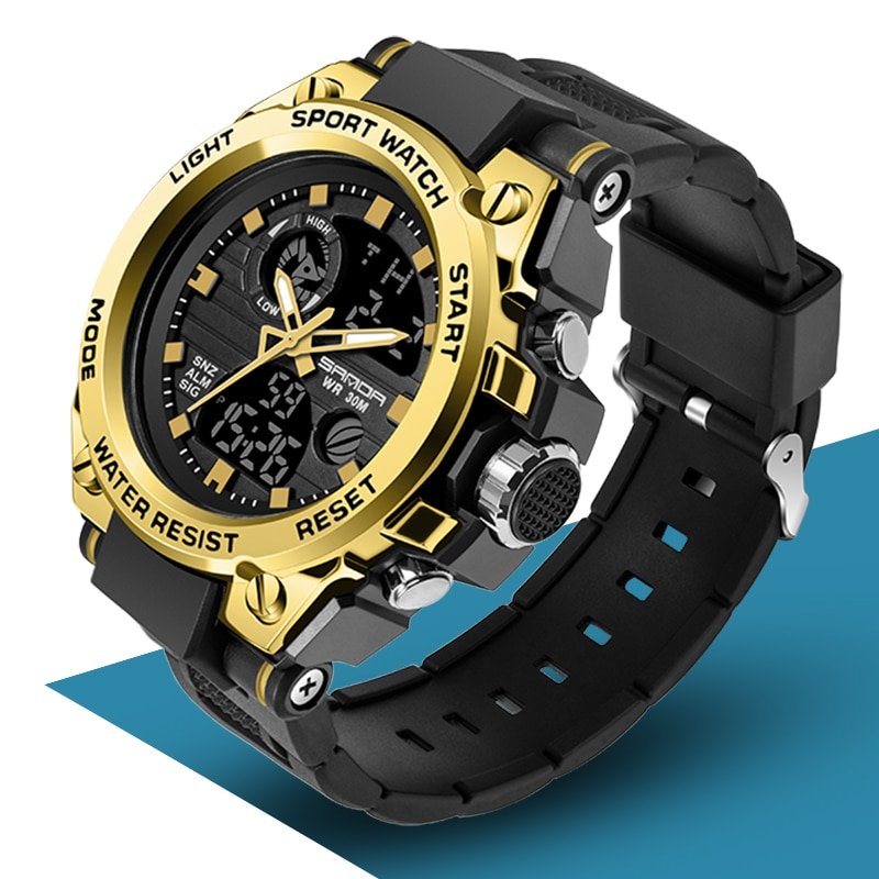 SANDA 739 Sports Men's Watches Top Brand Luxury Military Quartz Watch Men Waterproof S Shock Male Clock relogio masculino - Image 3