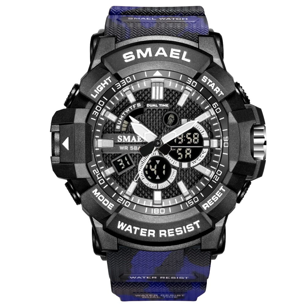 SKMEL 1809 Mens Watches Military 50m Waterproof Sport Watch Camouflage Stopwacth LED Alarm Clock For Male 1809B relogio masculino Watch Men - Image 16