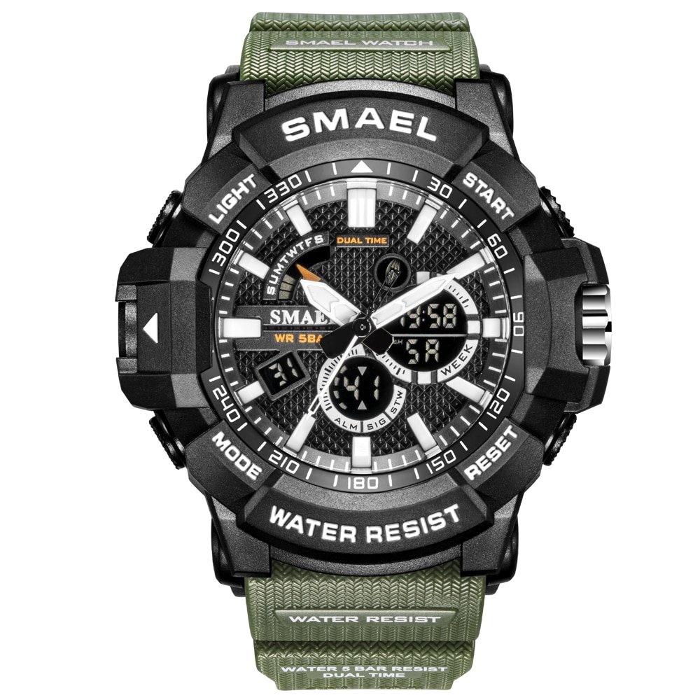 SKMEL 1809 Mens Watches Military 50m Waterproof Sport Watch Camouflage Stopwacth LED Alarm Clock For Male 1809B relogio masculino Watch Men - Image 8