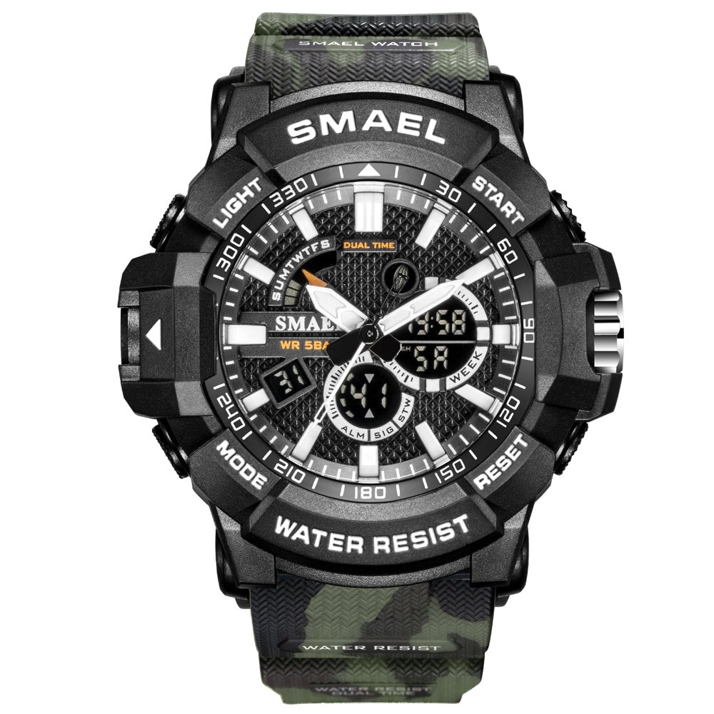 SKMEL 1809 Mens Watches Military 50m Waterproof Sport Watch Camouflage Stopwacth LED Alarm Clock For Male 1809B relogio masculino Watch Men - Image 17