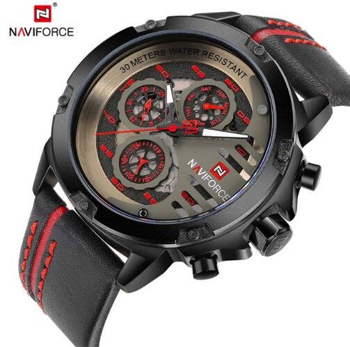 NAVIFORCE Men's Waterproof Quartz Sport Wrist Watches - Image 9