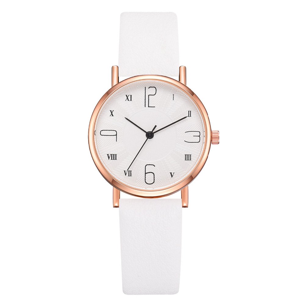 Women Watches Luxury Brand Fashion Leather Strap Round Dial Digital Watch Ladies Quartz Wristwatches Clock Girl Montre Femme 533 - Image 3