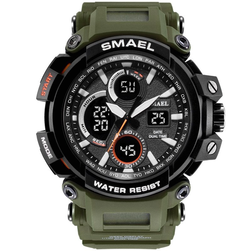 SMAEL 1708B Sport Watches Waterproof Men Watch LED Digital Watch Military Male Clock Relogio Masculino erkek kol saati Men Watch - Image 21