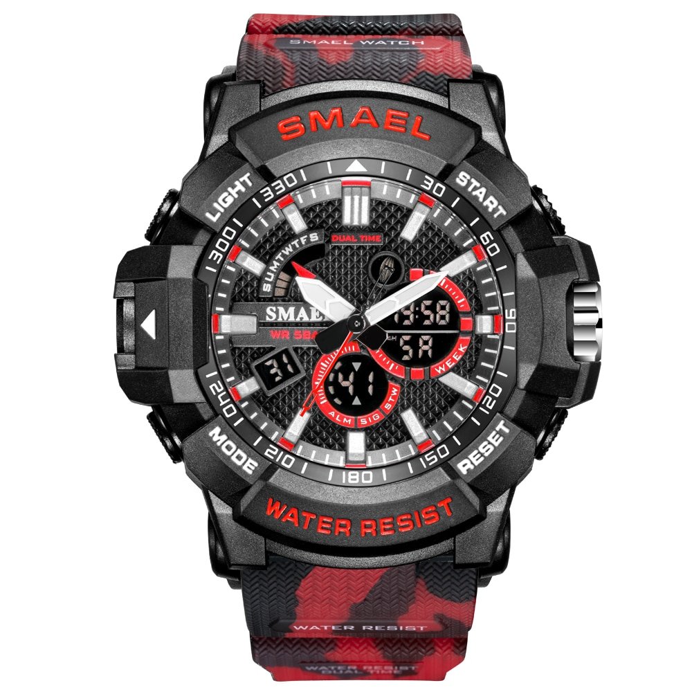SKMEL 1809 Mens Watches Military 50m Waterproof Sport Watch Camouflage Stopwacth LED Alarm Clock For Male 1809B relogio masculino Watch Men - Image 15