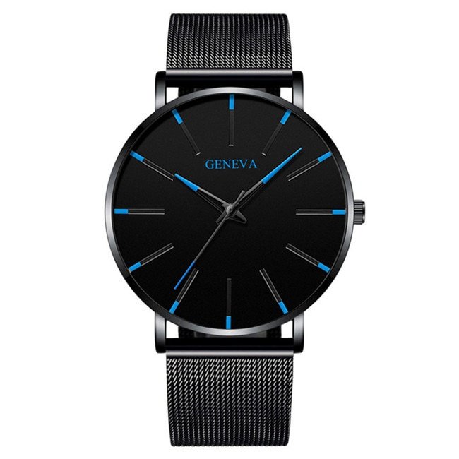 Minimalist Men's Fashion Ultra Thin Watches Simple Men Business Stainless Steel Mesh Belt Quartz Watch Relogio Masculino - Image 21