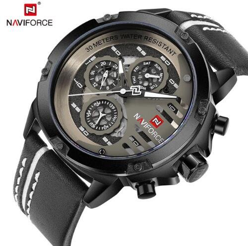 NAVIFORCE Men's Waterproof Quartz Sport Wrist Watches - Image 10