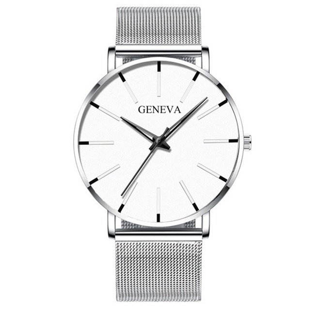 Minimalist Men's Fashion Ultra Thin Watches Simple Men Business Stainless Steel Mesh Belt Quartz Watch Relogio Masculino - Image 19