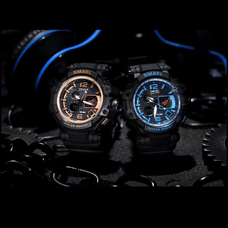 SMAEL 1509 Men Quartz Digital Watch Mens Sport Watches Electronic Military Wrist watch Male Waterproof Clock Relogios Masculino - Image 6