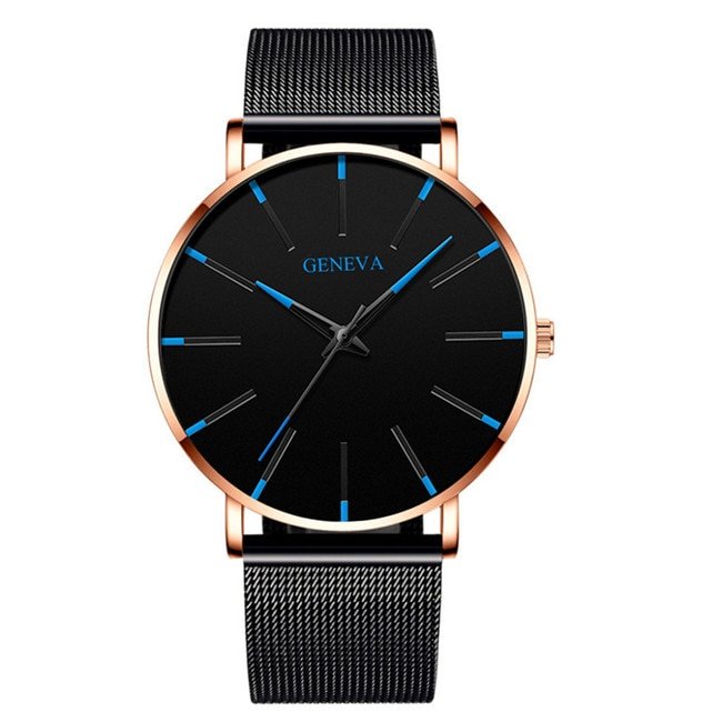 Minimalist Men's Fashion Ultra Thin Watches Simple Men Business Stainless Steel Mesh Belt Quartz Watch Relogio Masculino - Image 23