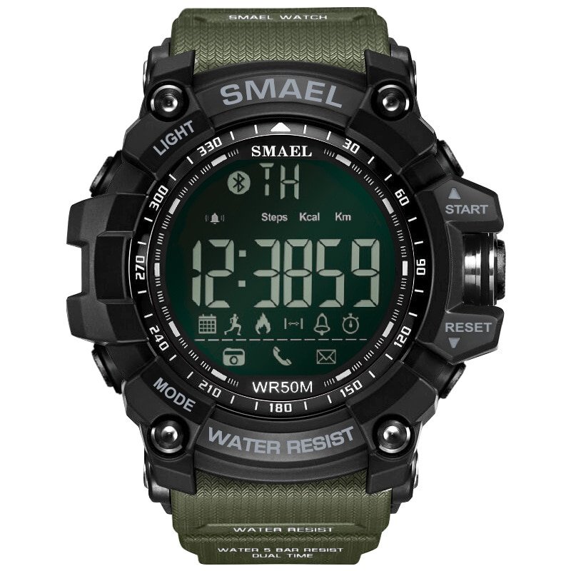 SMAEL1617 Mens Chronograph Watches Sport Male Clock Stop Army Military Watch Men Multifunction Waterproof LED Digital Watch for Man - Image 12