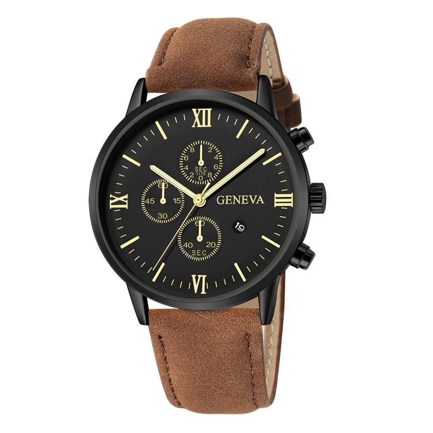 Relogio Masculino Watches Men Fashion Sport Stainless Steel Case Leather Strap Watch Quartz Business Wristwatch Reloj Hombr - Image 7