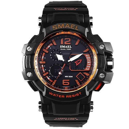 SMAEL 1509 Men Quartz Digital Watch Mens Sport Watches Electronic Military Wrist watch Male Waterproof Clock Relogios Masculino - Image 15