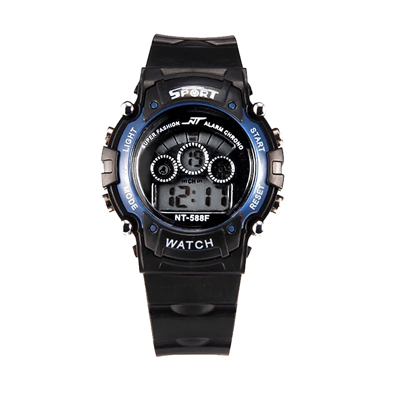 Men's multi-function digital wristwatches outdoor sports luminous black LED watch student watches - Image 2